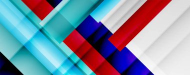 Gölge çizgileri, modern formlar, dikdörtgenler, kareler ve akışkan eğimlere sahip geometrik soyut arkaplanlar. Parlak renkli çizgiler serin arkaplanlar