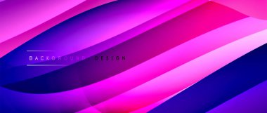 Gölge çizgileri ve parlayan ışık efekti ile akışkan gradyan dalgalar, kapak için modern akış hareketi soyut arkaplan, pankartlar, poster, afiş veya el ilanı