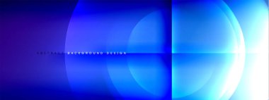 Vektör soyut arkaplan - gölgeler ve ışık efektleri ile sıvı gradyanı üzerinde daire ve çapraz çapraz. Metin için tekno ya da ticari parlak tasarım şablonları