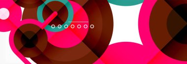 Kapaklar, afişler, el ilanları ve posterler ve diğer şablonlar için çemberler ve çizgiler soyut arkaplan