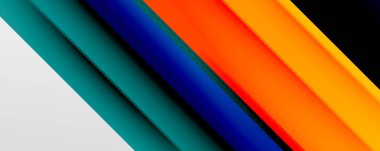 Gölge çizgileri, modern formlar, dikdörtgenler, kareler ve akışkan eğimlere sahip geometrik soyut arkaplanlar. Parlak renkli çizgiler serin arkaplanlar