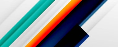 Gölge çizgileri, modern formlar, dikdörtgenler, kareler ve akışkan eğimlere sahip geometrik soyut arkaplanlar. Parlak renkli çizgiler serin arkaplanlar