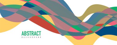 Akışkan dalga renkli soyut arkaplan. Dinamik renkli canlı vektör tasarımı