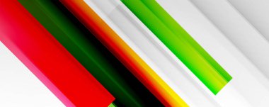 Gölge çizgileri, modern formlar, dikdörtgenler, kareler ve akışkan eğimlere sahip geometrik soyut arkaplanlar. Parlak renkli çizgiler serin arkaplanlar