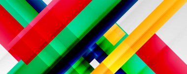 Gölge çizgileri, modern formlar, dikdörtgenler, kareler ve akışkan eğimlere sahip geometrik soyut arkaplanlar. Parlak renkli çizgiler serin arkaplanlar