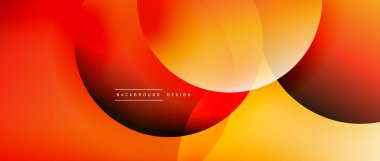 Sıvı gradyanlarla modern geometrik arkaplanı çember içine al