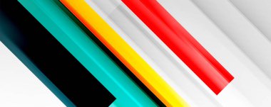 Gölge çizgileri, modern formlar, dikdörtgenler, kareler ve akışkan eğimlere sahip geometrik soyut arkaplanlar. Parlak renkli çizgiler serin arkaplanlar