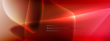 Vektör soyut arkaplan - sıvı kabarcıklar, gölgeler ve ışık efektleri ile sıvı gradyan şekiller. Metin için parlak tasarım şablonu