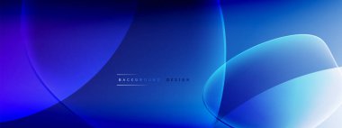 Vektör soyut arkaplan - sıvı kabarcıklar, gölgeler ve ışık efektleri ile sıvı gradyan şekiller. Metin için parlak tasarım şablonu