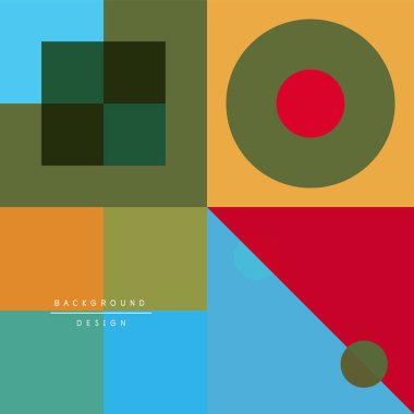 Neo memphis geometrik deseni daireler, kareler ve çizgilerle. Kapaklar, afişler, el ilanları ve posterler ve diğer şablonlar için pop sanatları soyut arka plan