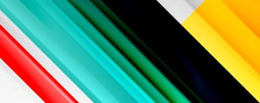 Gölge çizgileri, modern formlar, dikdörtgenler, kareler ve akışkan eğimlere sahip geometrik soyut arkaplanlar. Parlak renkli çizgiler serin arkaplanlar