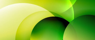 Sıvı gradyanlarla modern geometrik arkaplanı çember içine al