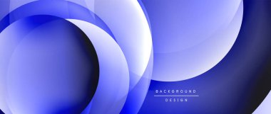 Sıvı gradyanlarla modern geometrik arkaplanı çember içine al