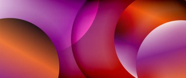 Sıvı gradyanlarla modern geometrik arkaplanı çember içine al