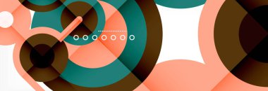 Kapaklar, afişler, el ilanları ve posterler ve diğer şablonlar için çemberler ve çizgiler soyut arkaplan