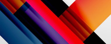 Gölge çizgileri, modern formlar, dikdörtgenler, kareler ve akışkan eğimlere sahip geometrik soyut arkaplanlar. Parlak renkli çizgiler serin arkaplanlar