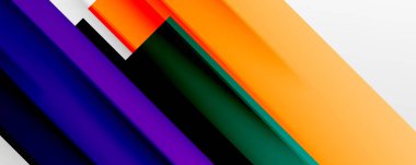 Gölge çizgileri, modern formlar, dikdörtgenler, kareler ve akışkan eğimlere sahip geometrik soyut arkaplanlar. Parlak renkli çizgiler serin arkaplanlar