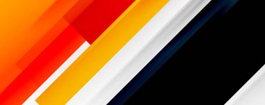 Gölge çizgileri, modern formlar, dikdörtgenler, kareler ve akışkan eğimlere sahip geometrik soyut arkaplanlar. Parlak renkli çizgiler serin arkaplanlar