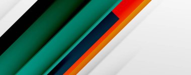 Gölge çizgileri, modern formlar, dikdörtgenler, kareler ve akışkan eğimlere sahip geometrik soyut arkaplanlar. Parlak renkli çizgiler serin arkaplanlar