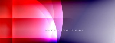 Vektör soyut arkaplan - gölgeler ve ışık efektleri ile sıvı gradyanı üzerinde daire ve çapraz çapraz. Metin için tekno ya da ticari parlak tasarım şablonları