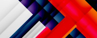 Gölge çizgileri, modern formlar, dikdörtgenler, kareler ve akışkan eğimlere sahip geometrik soyut arkaplanlar. Parlak renkli çizgiler serin arkaplanlar