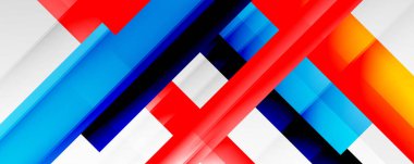 Gölge çizgileri, modern formlar, dikdörtgenler, kareler ve akışkan eğimlere sahip geometrik soyut arkaplanlar. Parlak renkli çizgiler serin arkaplanlar