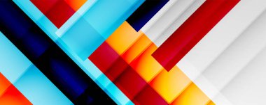 Gölge çizgileri, modern formlar, dikdörtgenler, kareler ve akışkan eğimlere sahip geometrik soyut arkaplanlar. Parlak renkli çizgiler serin arkaplanlar