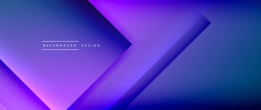 Kare şekiller bileşimi, akışkan geometrik soyut arkaplan. 3B gölge efektleri, modern tasarım şablonu