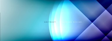 Vektör soyut arkaplan - gölgeler ve ışık efektleri ile sıvı gradyanı üzerinde daire ve çapraz çapraz. Metin için tekno ya da ticari parlak tasarım şablonları
