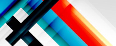 Gölge çizgileri, modern formlar, dikdörtgenler, kareler ve akışkan eğimlere sahip geometrik soyut arkaplanlar. Parlak renkli çizgiler serin arkaplanlar