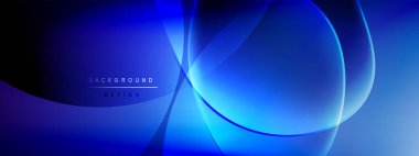 Vektör soyut arkaplan - sıvı kabarcıklar, gölgeler ve ışık efektleri ile sıvı gradyan şekiller. Metin için parlak tasarım şablonu