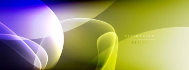 Vektör soyut arkaplan - sıvı kabarcıklar, gölgeler ve ışık efektleri ile sıvı gradyan şekiller. Metin için parlak tasarım şablonu