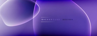 Vektör soyut arkaplan - sıvı kabarcıklar, gölgeler ve ışık efektleri ile sıvı gradyan şekiller. Metin için parlak tasarım şablonu