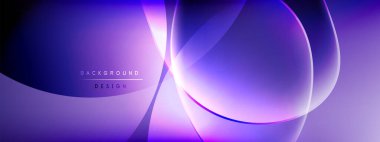 Vektör soyut arkaplan - sıvı kabarcıklar, gölgeler ve ışık efektleri ile sıvı gradyan şekiller. Metin için parlak tasarım şablonu