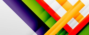 Gölge çizgileri, modern formlar, dikdörtgenler, kareler ve akışkan eğimlere sahip geometrik soyut arkaplanlar. Parlak renkli çizgiler serin arkaplanlar