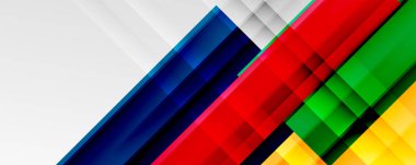 Gölge çizgileri, modern formlar, dikdörtgenler, kareler ve akışkan eğimlere sahip geometrik soyut arkaplanlar. Parlak renkli çizgiler serin arkaplanlar