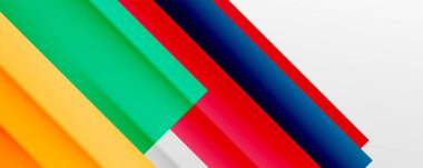 Gölge çizgileri, modern formlar, dikdörtgenler, kareler ve akışkan eğimlere sahip geometrik soyut arkaplanlar. Parlak renkli çizgiler serin arkaplanlar