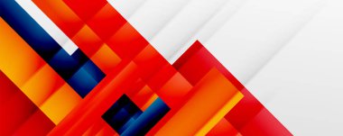 Gölge çizgileri, modern formlar, dikdörtgenler, kareler ve akışkan eğimlere sahip geometrik soyut arkaplanlar. Parlak renkli çizgiler serin arkaplanlar