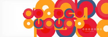 Kapaklar, afişler, el ilanları ve posterler ve diğer şablonlar için çemberler ve çizgiler soyut arkaplan