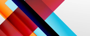 Gölge çizgileri, modern formlar, dikdörtgenler, kareler ve akışkan eğimlere sahip geometrik soyut arkaplanlar. Parlak renkli çizgiler serin arkaplanlar