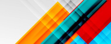 Gölge çizgileri, modern formlar, dikdörtgenler, kareler ve akışkan eğimlere sahip geometrik soyut arkaplanlar. Parlak renkli çizgiler serin arkaplanlar