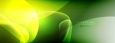 Vektör soyut arkaplan - sıvı kabarcıklar, gölgeler ve ışık efektleri ile sıvı gradyan şekiller. Metin için parlak tasarım şablonu