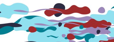 Moda sıvı biçimi, soyut tasarım şekilleri, pankartlar, broşürler, posterler, web iniş sayfaları, kapaklar veya pankartlar için dinamik vektör arkaplanı