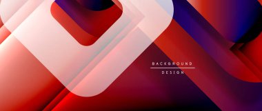 Çizgiler ve modern formlarla vektör geometrik arkaplan. Soyut yuvarlak şekiller, gölge ve ışık efektleri ile akışkan eğimli