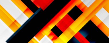 Gölge çizgileri, modern formlar, dikdörtgenler, kareler ve akışkan eğimlere sahip geometrik soyut arkaplanlar. Parlak renkli çizgiler serin arkaplanlar