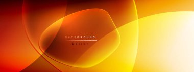 Vektör soyut arkaplan - sıvı kabarcıklar, gölgeler ve ışık efektleri ile sıvı gradyan şekiller. Metin için parlak tasarım şablonu