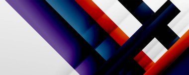 Gölge çizgileri, modern formlar, dikdörtgenler, kareler ve akışkan eğimlere sahip geometrik soyut arkaplanlar. Parlak renkli çizgiler serin arkaplanlar