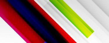 Gölge çizgileri, modern formlar, dikdörtgenler, kareler ve akışkan eğimlere sahip geometrik soyut arkaplanlar. Parlak renkli çizgiler serin arkaplanlar