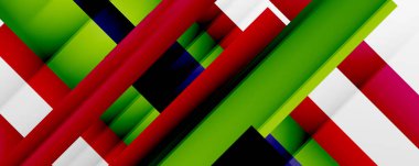 Gölge çizgileri, modern formlar, dikdörtgenler, kareler ve akışkan eğimlere sahip geometrik soyut arkaplanlar. Parlak renkli çizgiler serin arkaplanlar