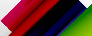 Gölge çizgileri, modern formlar, dikdörtgenler, kareler ve akışkan eğimlere sahip geometrik soyut arkaplanlar. Parlak renkli çizgiler serin arkaplanlar